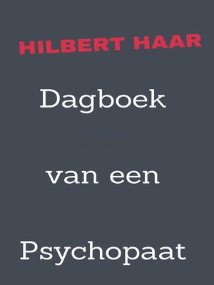 cover image of Dagboek van een Psychopaat